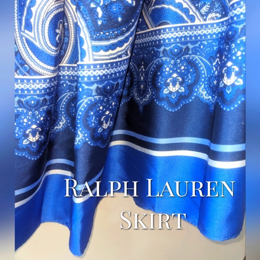 🔥NWT🔥Ralph Lauren SilkySkirt ❄️ - Picture 3 of 8